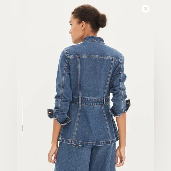 Veronica Beard Jean Tika Denim Jacket Sz S NWT - Picture 5 of 7